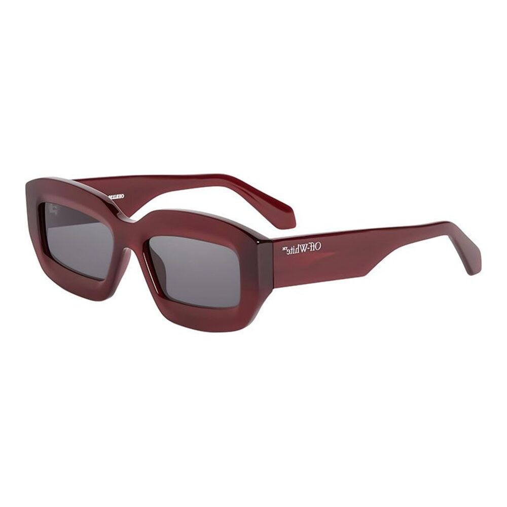 Off-White Sunglasses Square Full Rim, Havana Frame and Green Lens